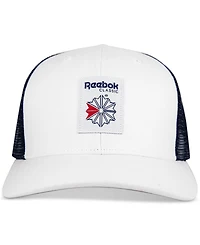 Reebok Men's Union Jack Wheel Canvas & Mesh Trucker Cap