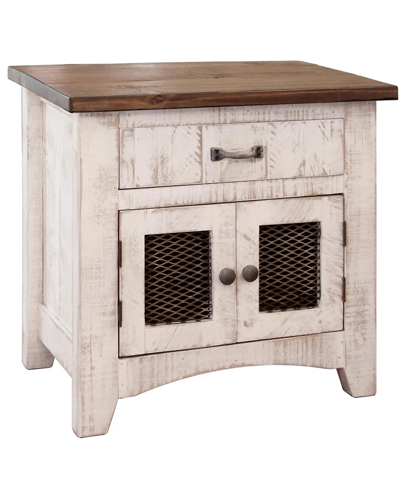 One-Drawer Nightstand – Compact Bedside Table with Storage