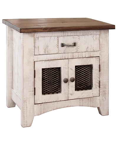 One-Drawer Nightstand – Compact Bedside Table with Storage