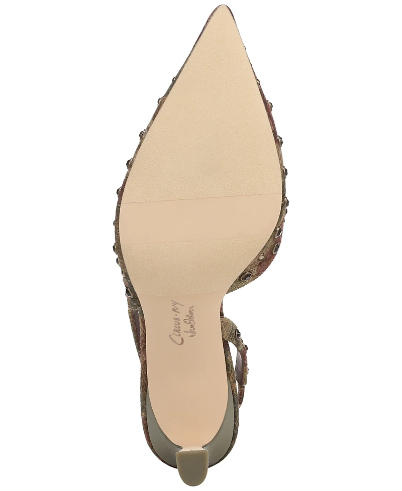 Circus Ny by Sam Edelman Women's Tallie Rhinestone Pointed-Toe Asymmetrical Pumps