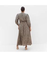 City Chic Women's Jessie Print Maxi Dress