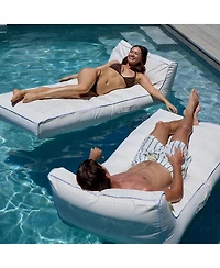 Sunnylife Luxe Lie-On Lounger: Casa Blanca