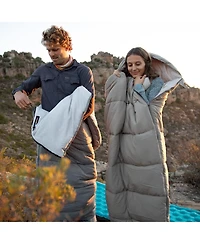 Naturehike Sleeping Bag for Adults with Hood,33 Lightweight Hollow Cotton Sleeping Bag,3 Seasons Waterproof Spliceable Sleeping Bags
