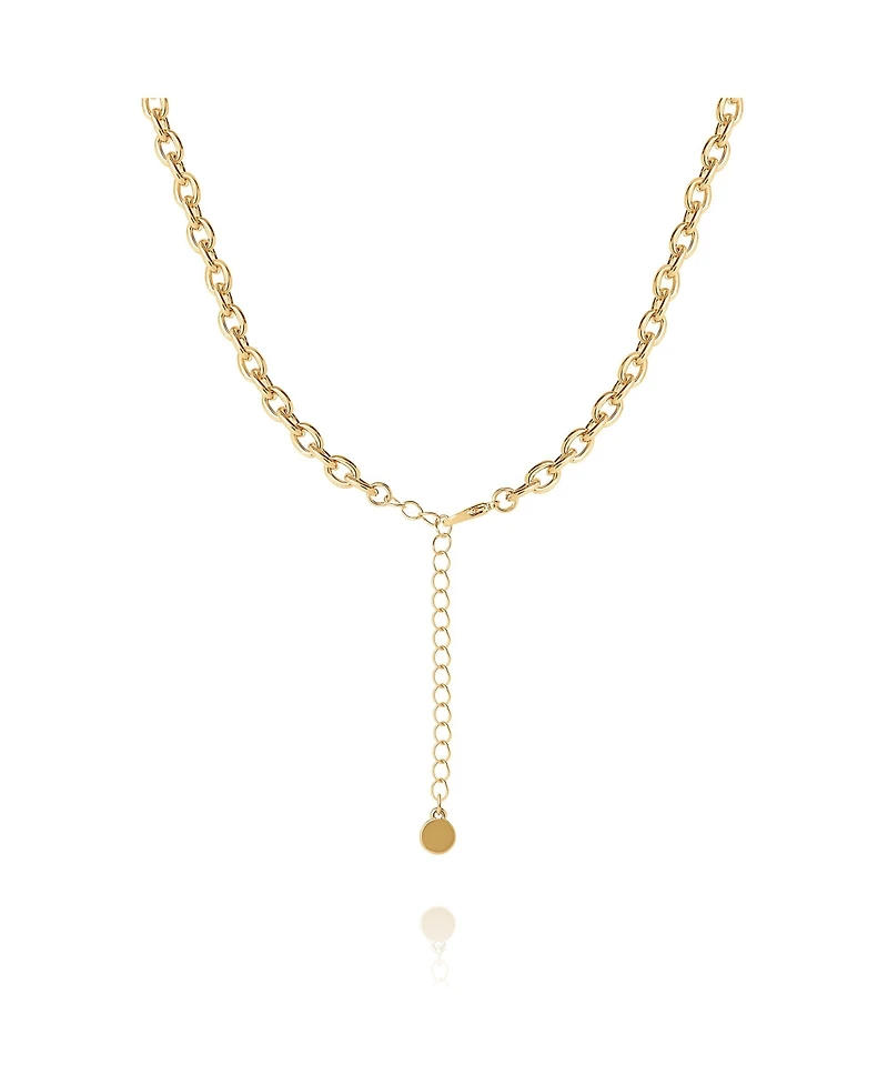 BCBGeneration Linked Chain Heart Pendant Necklace