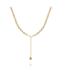 BCBGeneration Linked Chain Heart Pendant Necklace