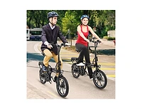 Hitway Folding Electric Bicycle with 500W Brushless Motor and Dual Disk Brakes