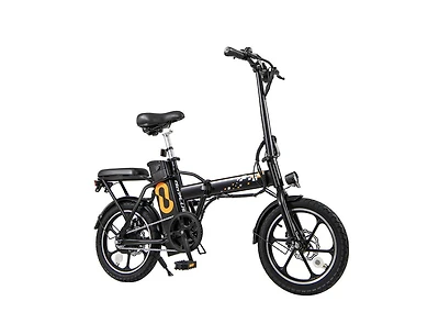 Hitway Folding Electric Bicycle with 500W Brushless Motor and Dual Disk Brakes