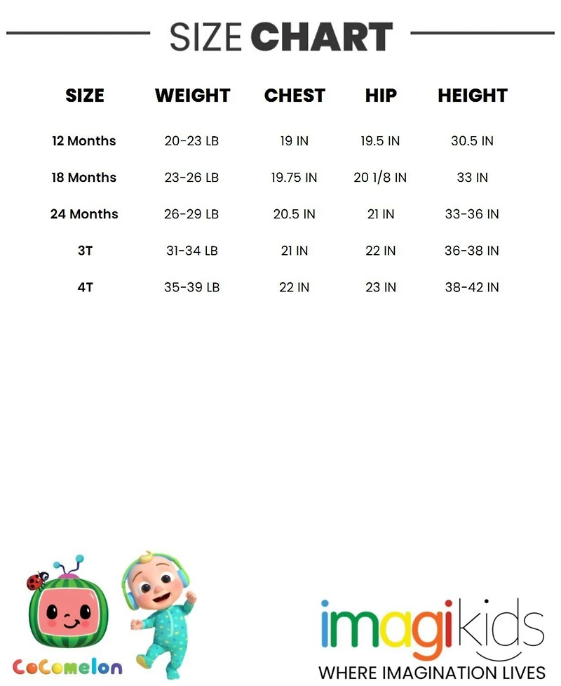 CoComelon Toddler Girls Tomtom Yoyo Jj One Piece Bathing Suit