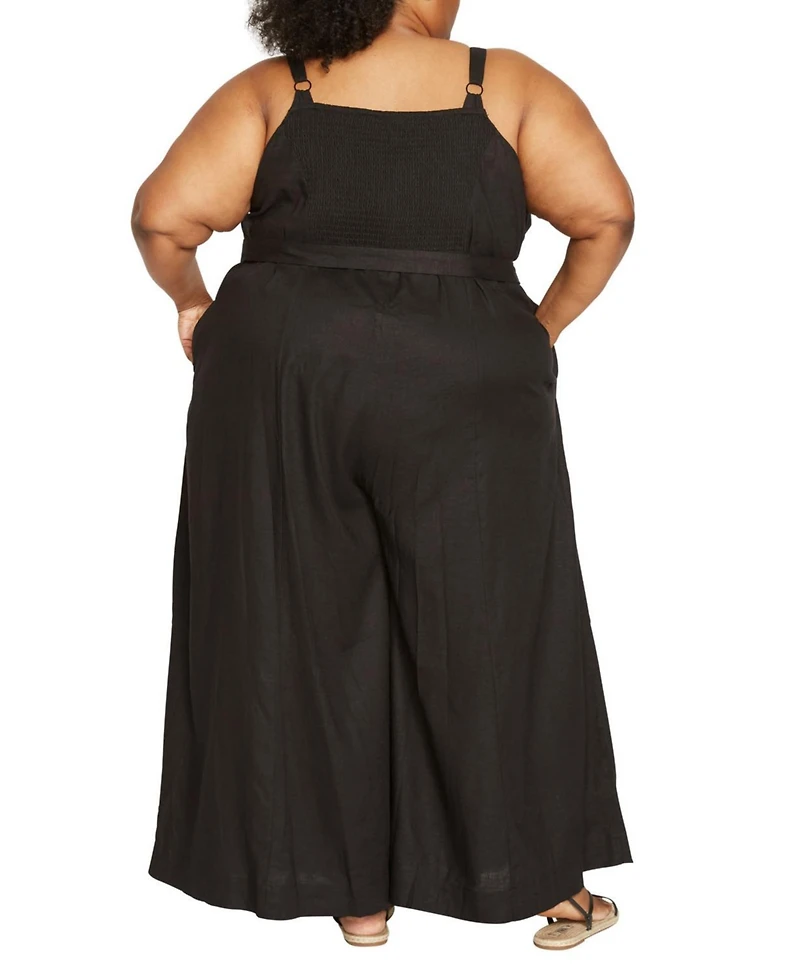 Universal Standard Plus Promenade Linen Jumpsuit