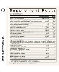 Codeage Men's Multivitamin 50+ Supplement Essential Vitamins for Men Over 50 Years Old, Minerals, CoQ10, Turmeric, Panax Ginseng, 90 Capsules