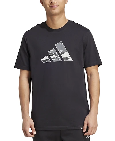 adidas Men's Cotton Camo Logo Graphic T-Shirt