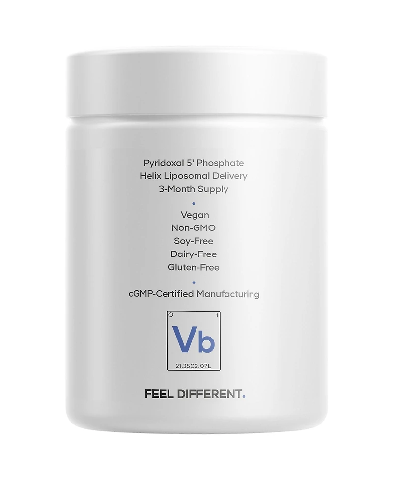 Codeage Liposomal P5P Supplement Vitamin B6 Pyridoxal-5-Phosphate B 6 Pills 3-Month Supply Active Form P5P B6 Vitamins 90 Capsules