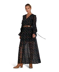 Belle & Bloom Women's Come As You Are Floral Maxi Dress