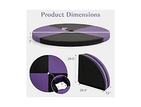 Akiudex Pole Dance Crash Mat Round Portable Yoga Mat with Epe Foam