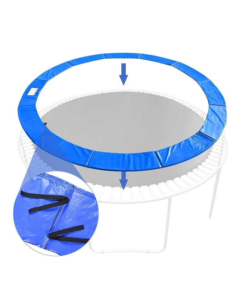 Yescom Trampoline Mat & Pad Replacement Kit w/ 72V-Ring for 14ft Round Trampoline Frame