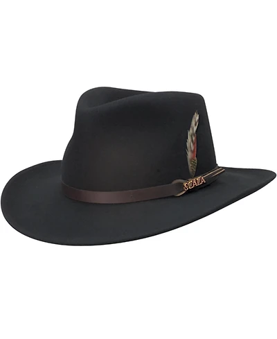 Scala Men's Crushable Felt Outback Hat