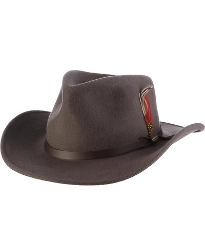 Scala Men's Crushable Felt Outback Hat