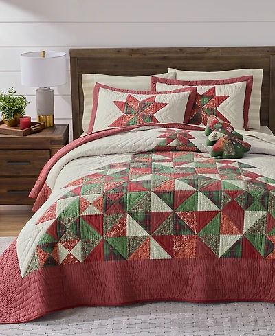 Charter Club Tinsel Tree 3-Pc. Quilt Set, Full/Queen, Macy's Exclusive