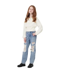 H by Habitual Big Girls Half Zip Sweatshirt