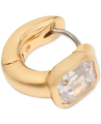 kate spade new york Cubic Zirconia Sparkling Asscher Huggie Earrings (also Emerald)