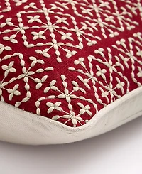 Charter Club Embroidered Tiles Decorative Pillow, 20" x 20", Exclusively at Macy's
