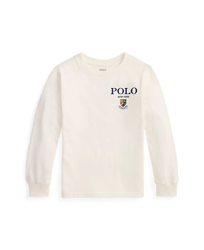 Polo Ralph Lauren Toddler and Little Boys Cotton Long Sleeve Graphic T-Shirt