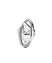 Diesel Women's D-Era Quartz Two-Hand Silver Stainless Steel Watch, 19mm