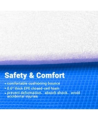 Yescom Trampoline Mat & Pad Replacement Kit with 96V-Ring Fits 14 ft Trampoline Frame