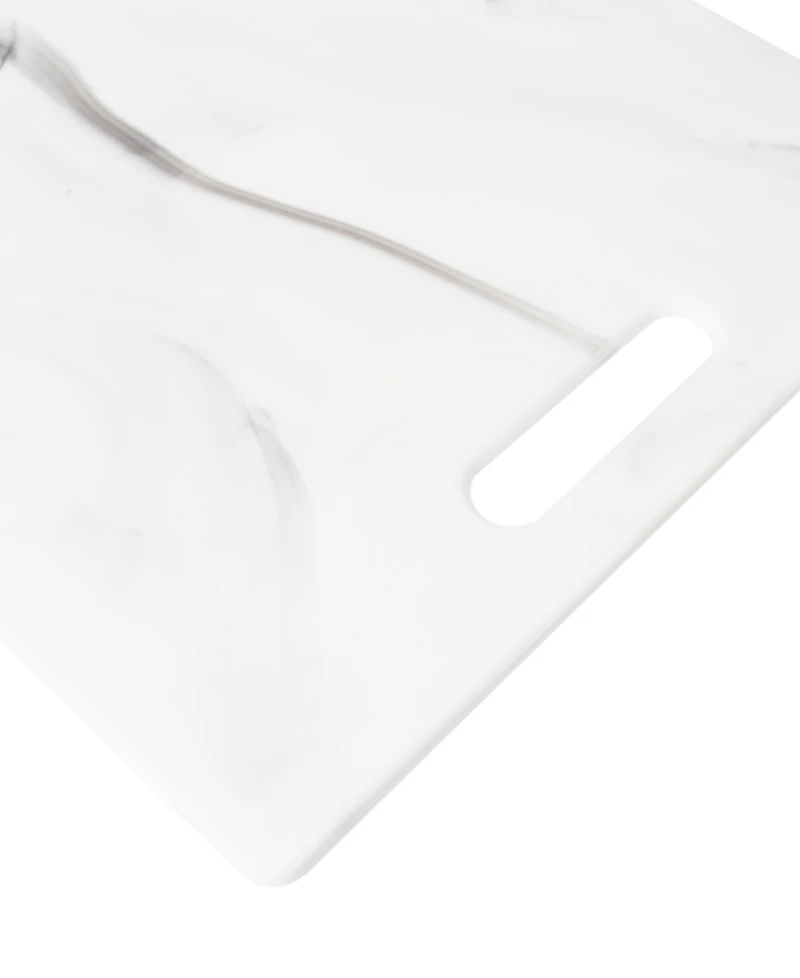 Dexas Poly Marble Cutting Board with Feet, 14" x 11"