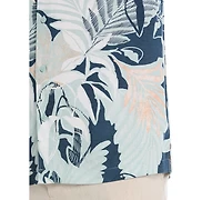 Cubavera Men's Tropical Print Short Sleeve Button Down Shirt