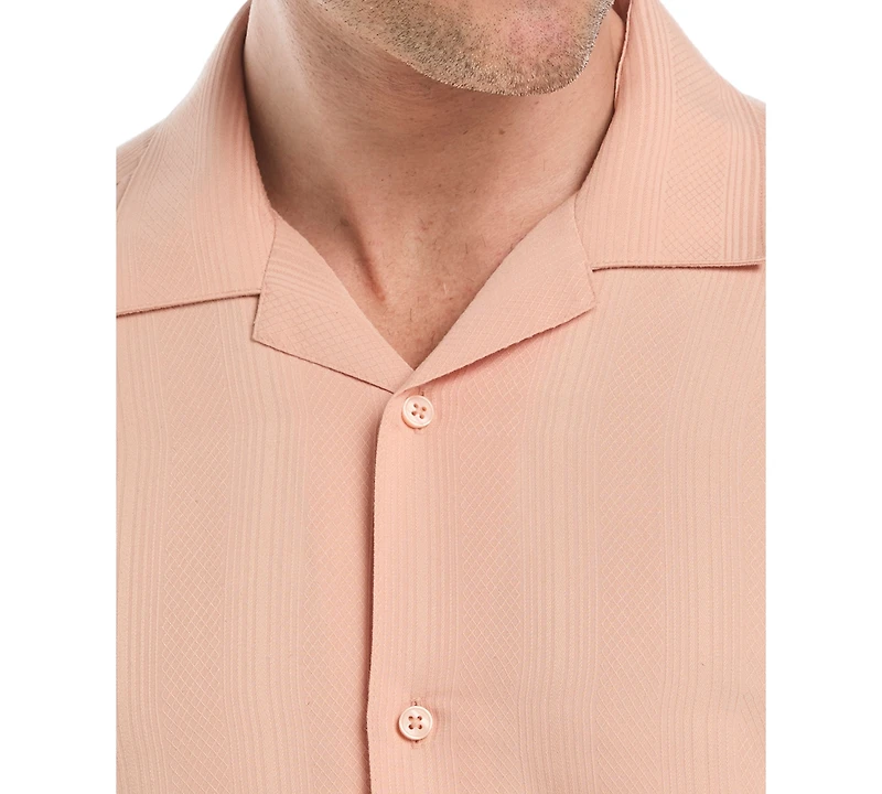 Cubavera Men's Jacquard Button-Down Shirt