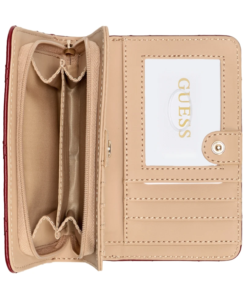 Guess Tinsley Leopard Print French Wallet