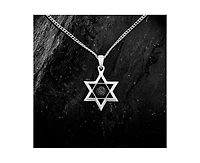 Vincero Star of David Pendant – Stainless Steel, Silver Finish
