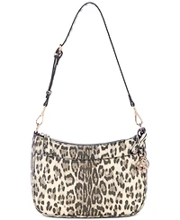 Guess Tinsley Medium Leopard Print Shoulder Bag