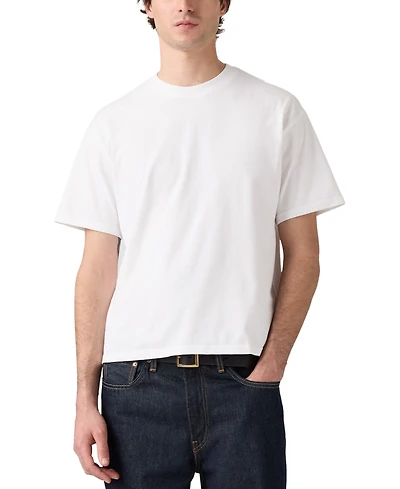 Levi's Men's Cotton Short-Sleeve Cropped Boxy T-Shirt