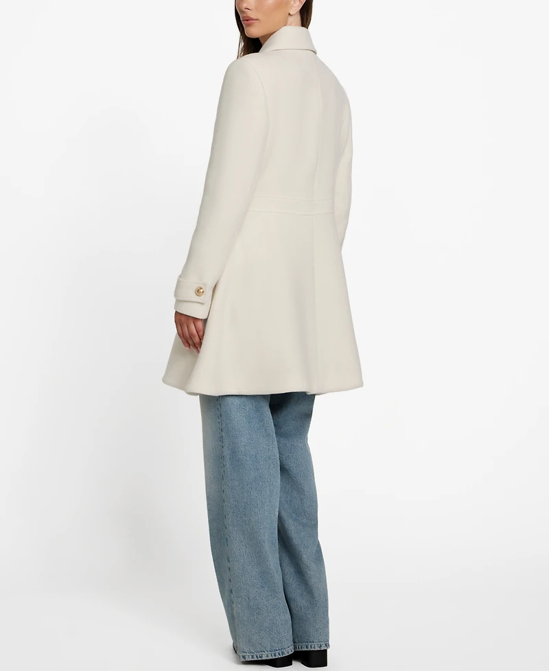 Guess Women's Double-Breasted Skirted Coat