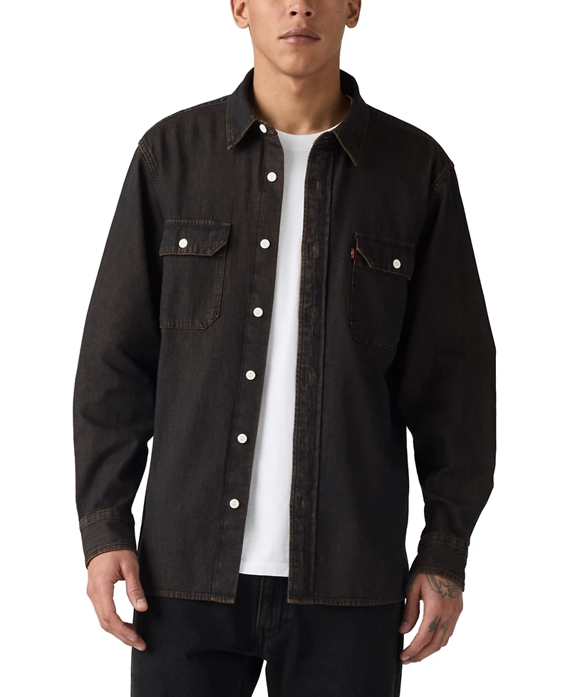 Levi's Men's Relaxed Fit Long Sleeve Button Front Worker Shirt