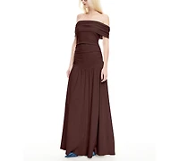 Lioness Women's Field Of Dreams Off-The-Shoulder Maxi Dress