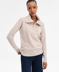 Charter Club 100% Cashmere Women's Quarter-Zip Sweater, Created for Macy's