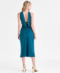 Seni & Cade Juniors' Straight-Neck Strapless Scarf Dress