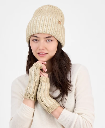 Ugg Chunky Plaited Beanie & Fingerless Gloves, 2-Piece Set