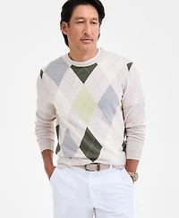 Club Room Men's Regular-Fit Argyle Crewneck Sweater, Macy's Exclusive