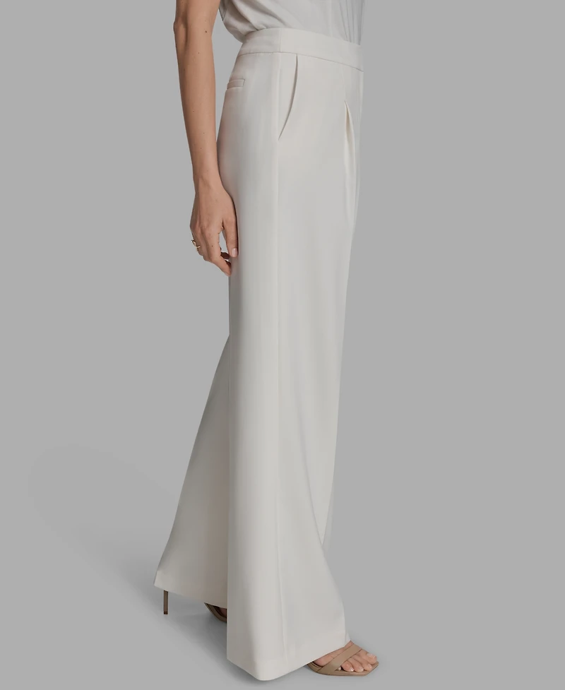 Bcbg Women's Pleated Wide Leg Pants