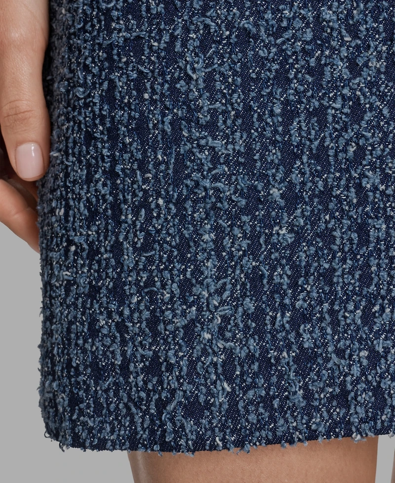Bcbg Women's Cotton Tweed Mini Pencil Skirt