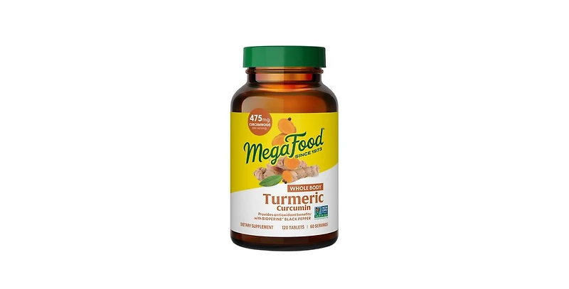 MegaFood Turmeric Strength for Whole Body, 120 Tabs