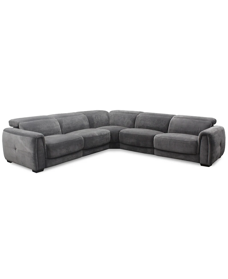 Brownell 5-Pc. L-Shape Sectional with 2 Power Motion Chairs, Exclusively at Macy's