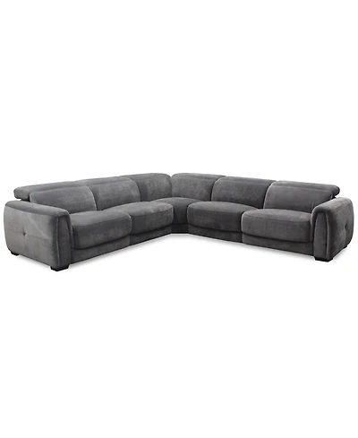 Brownell 5-Pc. L-Shape Sectional with 2 Power Motion Chairs, Exclusively at Macy's