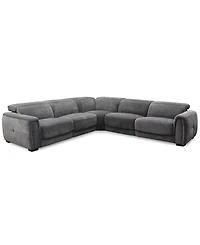 Brownell 5-Pc. L-Shape Sectional with 2 Power Motion Chairs, Exclusively at Macy's