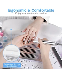 Byootique Folding Manicure Nail Table & Rolling Makeup Train Case Mermaid Silver