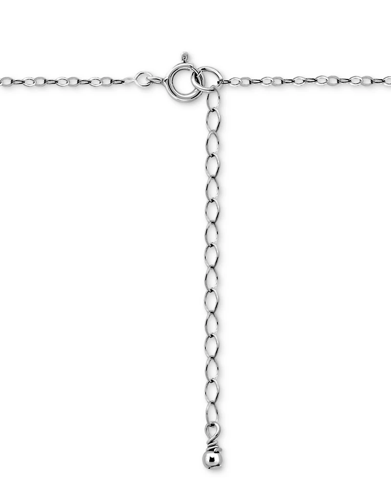 Giani Bernini Cubic Zirconia Open Teardrop Pendant Necklace, 16" + 2" extender, Macy's Exclusive